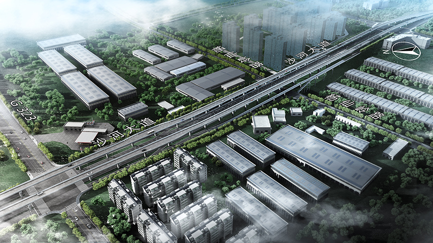 贛州中心城區(qū)五區(qū)一體化-沙河大道